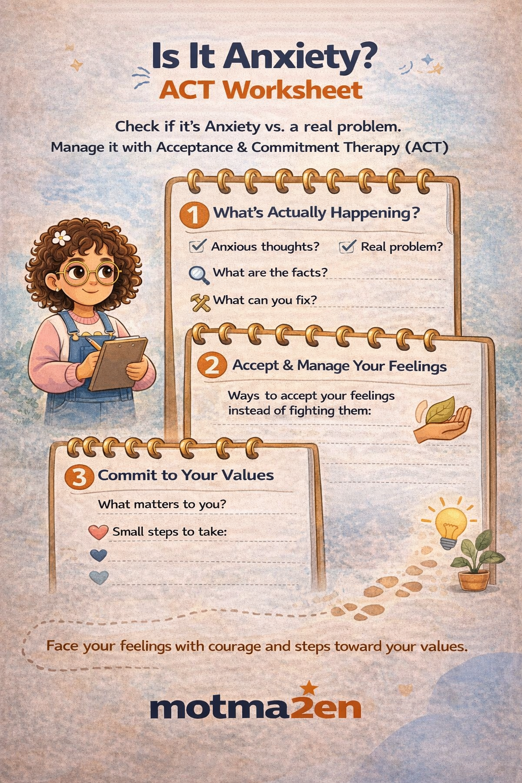 هل هو قلق؟ – تمرين ACT